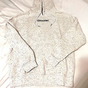 Limited Edition Glossier, Terrazzo Heather Grey Hoodie Size: M Rare & SOLD OUT!